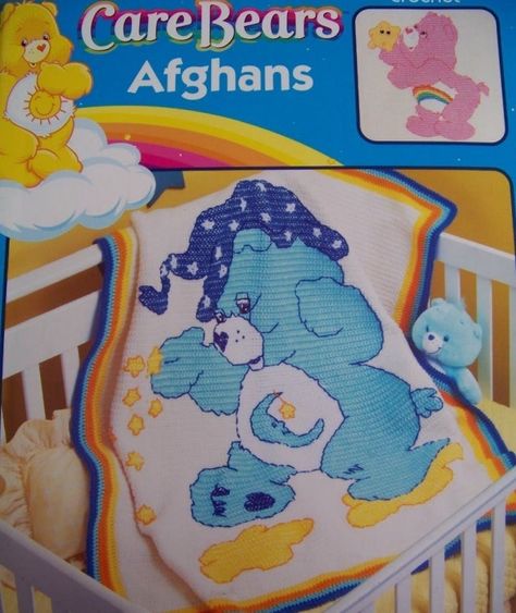 Excited to share this item from my #etsy shop: Care Bear Crochet Afghans PDF Booklet Vintage Crochet Instant Download Ebook #crochet #vintagecrochet #instantdownload #carebear #bedtimebear Care Bears Crochet, Care Bear Crochet, Bedtime Bear, Care Bears Vintage, Funshine Bear, Cheer Bear, Bear Blanket, Bear Crochet, Crochet Blanket Afghan