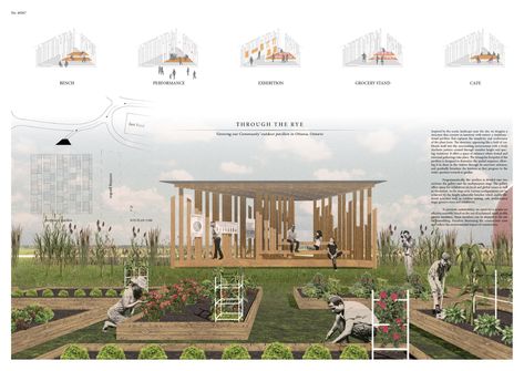 McGill University students to design triangular “Growing our Community” garden pavilion in Ottawa Community Garden Architecture, Architecture Presentation Board, Mcgill University, Outdoor Pavilion, Garden Pavilion, Urban Agriculture, Community Garden, Garden Architecture, Community Gardening