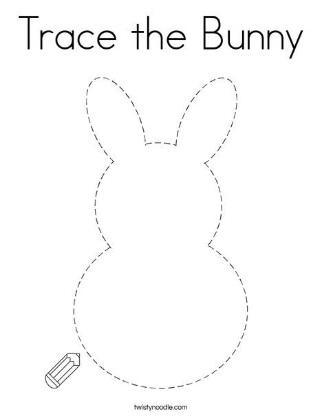 Trace the Bunny Coloring Page - Twisty Noodle Easter Theme Lesson Plans, Fine Motor Easter Activities For Preschoolers, Bunny Theme Preschool Activities, Bunny Worksheets Preschool, Preschool Rabbit Crafts, Easter Tracing Preschool, Bunnies Preschool Activities, Easter Lesson Plans For Toddlers, Bunny Head Template