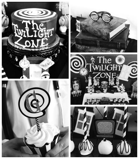 Windows, swirlies and TV sets, cute icons to have with snacks or little decorations Twilight Zone Cake, Twilight Zone Party, Scorpio Party, 50th Birthday Gag Gifts, 40th Birthday Quotes, 50th Birthday Quotes, Kids Cafe, 5th Dimension, Fun Zone