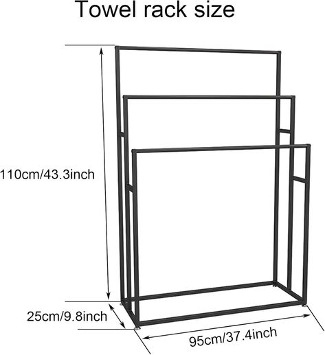 Amazon.com: Large Size Standing Towel Racks for Bathroom, Freestanding 3 Tiers Modern Blanket Rack for Living Room, Metal Towel Ladder : Home & Kitchen Standing Towel Rack Bathroom, Free Standing Towel Rack Bathroom, Towel Rack Bathroom Standing Shelves, Ladder Towel Racks, Free Standing Towel Rack With Shelf, Modern Black Towel Rack, Towel Racks For Bathroom, Standing Towel Rack, Blanket Rack