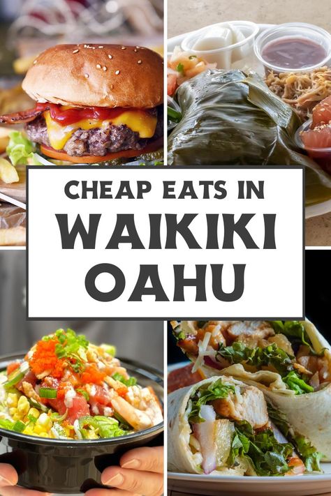 Best Food In Oahu Hawaii, Best Food Oahu, Cheap Eats Honolulu, Places To Eat In Oahu Hawaii, Best Restaurants In Waikiki, Oahu Food Guide, Honolulu Food, Best Restaurants In Oahu, Oahu Hawaii Restaurants