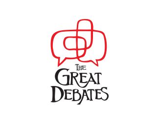 The Great Debates - Such a unique style! Debate Logo Design, Debate Club Logo Design, Podcast Logo Inspiration, Logo For Podcast, Podcast Logo Design, Debate Club, Podcast Design, English Logo, Youth Logo