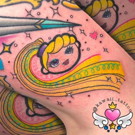 🍱Alexis Haskett🍥 on Instagram: “Awkward placement for #BettySpaghetty for @spanageltheanimal a few weeks ago 💖 . . . . . #tattoo #tattoos #cincinnati #cincinnatitattoo…” Betty Spaghetti Tattoo, Kitsch Tattoo Ideas, Lisa Frank Flash Tattoo, Lisa Frank Tattoos, Lisa Frank Inspired Tattoos, Lisa Frank Tattoo, Cincinnati Tattoo, Dainty Tats, Betty Spaghetti