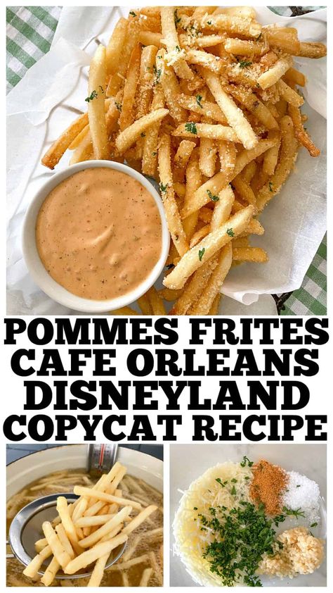 Pomme Frites Recipe, Disneyland Recipes Copycat, Disney Recipes Copycat, Disneyland Copycat Recipes, Disneyland Food Recipes, Cafe Recipes Food, Disney Copycat Recipes, Disneyland Foods, Disneyland Recipes