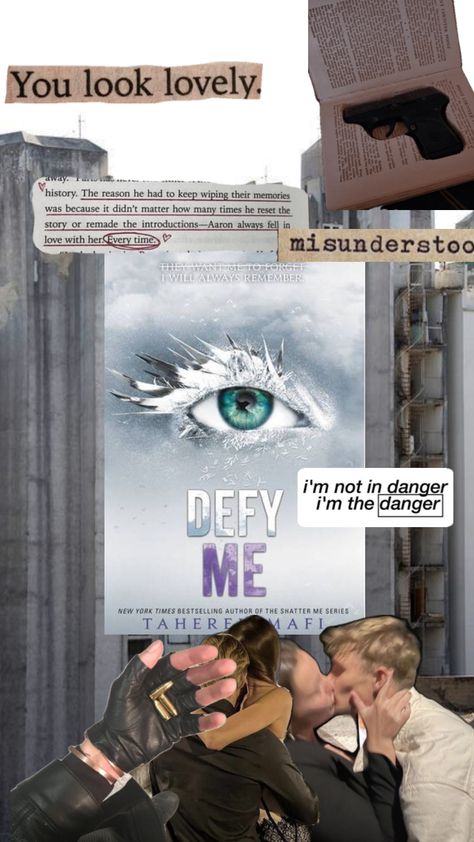 Defy Me by Tahereh Mafi #shatterme #defyme #books #taheramafi Defy Me Aesthetic Book, Defy Me Fanart, Defy Me Tahereh Mafi, Defy Me Book, Defy Me, 2024 Books, Shatter Me Quotes, Awakening Art, Book Collage