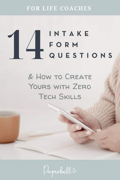 14 Life Coach Intake Form Questions (And How to Create Yours with Zero Tech Skills) Coaching Intake Form, Life Coach Intake Form, Life Coaching Forms, Life Coaching Questions, Therapy Intake Questions, How To Become A Life Coach, Life Coach Office, Motivation Topics, Cosmic Cycles