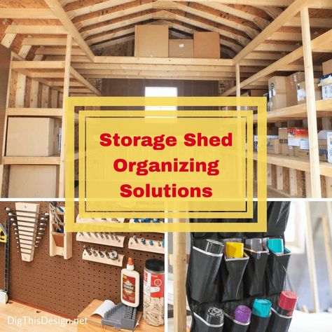 If you are a homeowner lacking storage space you might want to consider a portable shed. These tips will help you organize your shed with fail-proof solutions. Portable Storage Sheds, Plastic Shed, Portable Sheds, Storage Shed Organization, Shed Organization, Plastic Sheds, Garage Shed, Organized Chaos, Organization Solutions