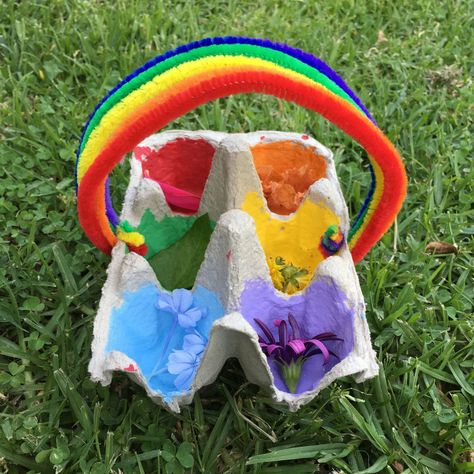 A Rainbow Walk - Creating Creatives Draw A Box, Creative Names, Fun Activities To Do, Program Ideas, Egg Carton, Coloring Markers, The Egg, Get Creative, Activities To Do