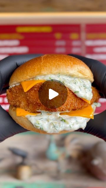 Dean Edwards on Instagram: "Feels like a McDonald’s day but I bet none of you will be ordering this burger. Prove me wrong.

Fillet O Fish (serves 4)
 
Tartar Sauce:
6 tbsp. Mayonnaise
6 small Gerkins very finely chopped
1 tbsp. Fresh parsley chopped
1 tbsp. fresh dill chopped
1 tbsp. white onion very finely chopped
Squeeze lemon juice
 
500g skinless cod fillet
50g plain flour
1 egg beaten
100g breadcrumbs
 
4 brioche burger buns toasted
8 slices of processed cheese
 
Method:
 
1: Make the tartar sauce, by combining the mayonnaise, gherkins, herbs and onion along with a squeeze of lemon juice, and a pinch of salt and pepper.
 
2: Pat the fish fillets dry, then coat them in the flour, then egg, and finally the breadcrumbs until fully coated. Shallow fry in oil, heated to 180c for around 6 Fillet O Fish, Fish Burger Recipe, Brioche Burger Buns, Fish Burger, Fish Fillets, Tartar Sauce, Burger Buns, Fish Fillet, White Onion