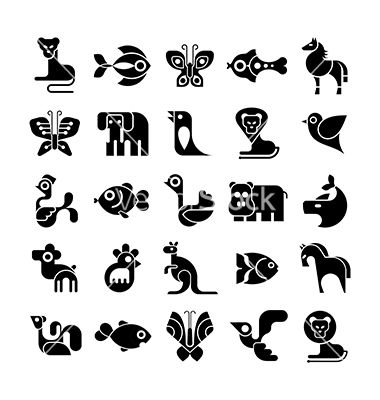 George Bokhua, Pictogram Design, Animal Stencil, Animal Icon, Grafic Design, Graphic Design Lessons, Illustrator Tutorials, Icon Set Vector, Logo Design Creative