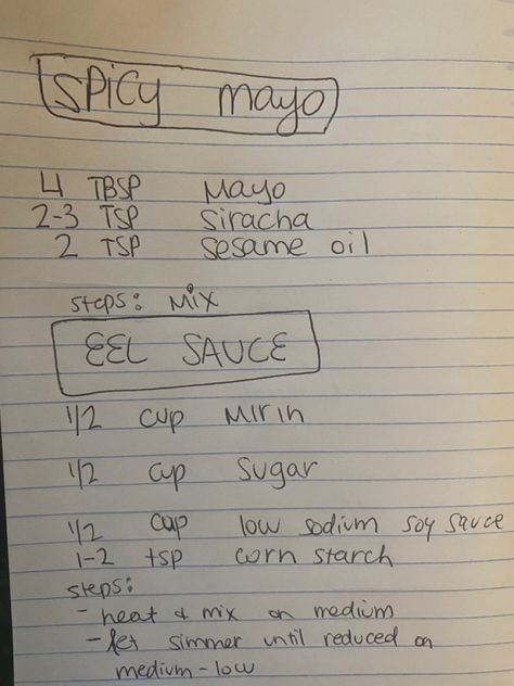 Spicy Sushi Recipes, Sushi Mayo Sauce, How To Make Spicy Mayo For Sushi, Sushi Sauce Recipes, Eel Sauce Recipe Easy, How To Make Spicy Mayo, Spicy Mayo Recipe For Sushi, Homemade Eel Sauce, Japanese Spicy Mayo Recipe