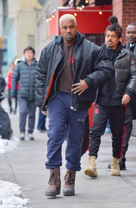 Kanye West Military Outfit: How to Get It | Highsnobiety Yeezy 950, Kanye West Outfits, Kanye Fashion, Kanye West Style, Sweatpants Outfits, Wild Outfits, Gosha Rubchinskiy, Yeezy Season, Sweatpants Outfit