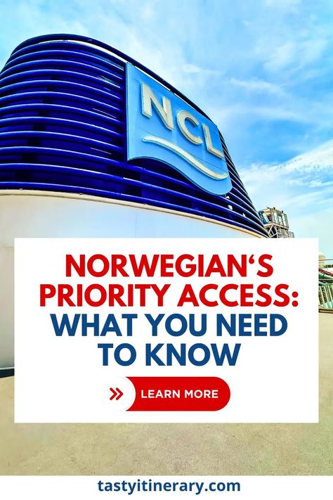 Adding NCL's Priority Access to Your Cruise Reservation: Is it Worth It? | Tasty Itinerary Norwegian Gem, Cruise Norwegian, Cruise 101, Ncl Cruise, Norwegian Breakaway, Cruise Packing Tips, Packing List For Cruise, Cruise Planning, Packing For A Cruise