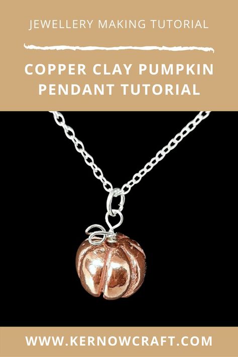 Copper Clay Jewelry Ideas, Copper Clay, Adjustable Round Pendant Necklace With Copper Wire, One Of A Kind Copper Round Pendant Jewelry, Copper Clay Jewelry, Wire Wrap Pumpkin Pendant Tutorial, Pmc Jewelry Metal Clay Tutorial, Nickel-free Copper Round Pendant Jewelry, Most Expensive Jewelry