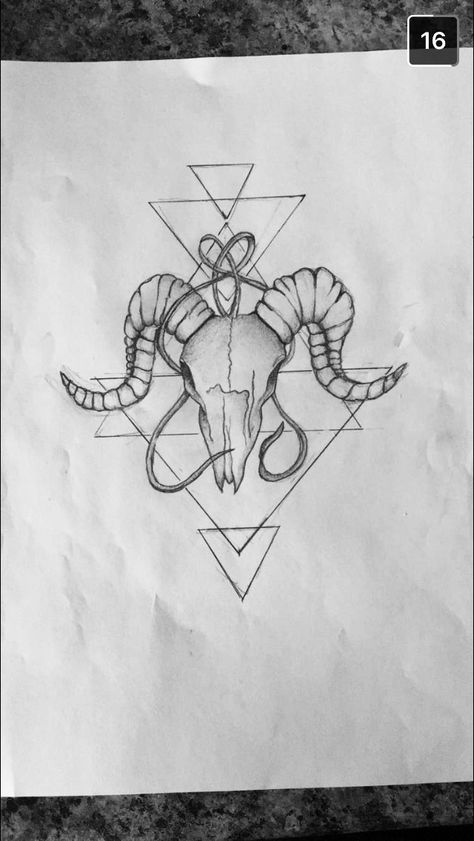 Aries/Ram skull tattoo design Aries Ram Skull Tattoo, Ram Skull Tattoo Design, Aries Ram Skull, Ram Head Tattoo, Aries Skull, Ram Skull Tattoo, Ram Tattoo, Aries Ram, Aries Tattoo