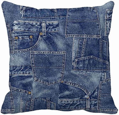 Denim Cushion Covers, Denim Chair, Throw Pillow Cover Pattern, Denim Pillow, Denim Crafts Diy, Patchwork Jeans, Denim Crafts, Denim Patchwork, Upcycled Denim