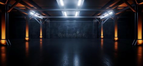 Sci Fi Garage, Underground Hangar, Futuristic Warehouse, Sci Fi Hangar, Futuristic Garage, Modern Sci Fi, Dancing Room, Background Pixel, Empty Background