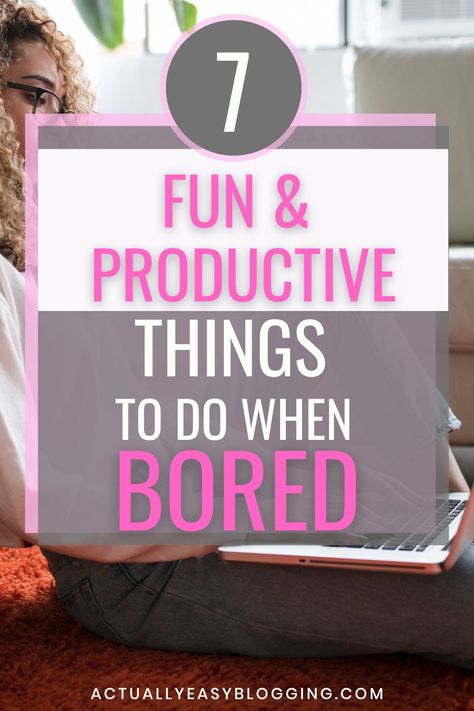 Productive things to do when bored Things To Do On Computer, Ways To Better Yourself, What To Do When Bored, Productive Things To Do, Boring Life, Things To Do When Bored, Books For Self Improvement, Im Bored, Self Improvement Tips