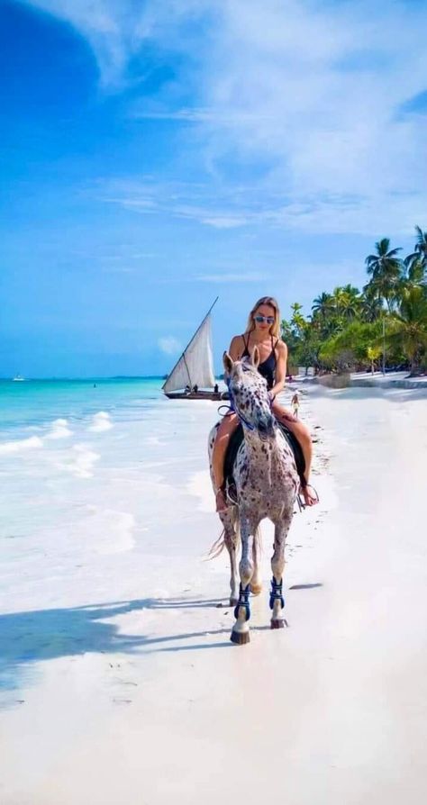 Zanzibar Africa, Beach Horseback Riding, Zanzibar Beach, Zanzibar Beaches, Tanzania Safari, Luxury Honeymoon, Luxury Safari, Calm Waters, Safari Adventure