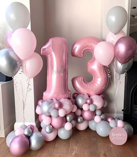 birthday party ideas for 13 year olds Birthday Party Ideas For 13, Home Birthday Decorations, 13th Birthday Party Ideas, 13th Birthday Party Ideas For Girls, Birthday Party Ideas For Boys, Teen Girl Birthday Party, Pink Birthday Decorations, Birthday Decoration Ideas, Birthday Sleepover Ideas