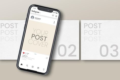 Instagram 4 feed post preview with mobil... | Premium Psd #Freepik #psd #presentation-mockup #mockup-design #mockup-template #website-mockup Instagram Mockup Design, Instagram Feed Mockup, 3 Grid Instagram Post, Instagram Mockup Template, Corporate Catalogue, Instagram Post Mockup, Instagram Mockup, Social Media Mockup, Instagram Mobile