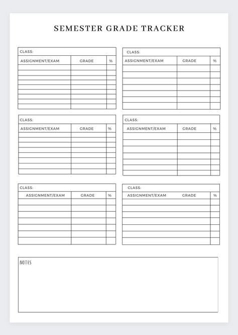 Grade Tracker, Assignment Planner, Assignment Tracker, Student Planner, College Planner,Homework Tracker,Printable,Happy planner,Digital PDF commonplanner #kidplannerprintable #monthlyplannerprintable #printablemonthlyplanner. Student Assessment Tracker, Grade Tracker Sheet, Good Notes Student Planner, Homework Schedule College, Aesthetic Planner Ideas School, Grade Tracker Template, Semester Planner Template, Exam Study Planner Printable Free, Study Planner Printable Free Student