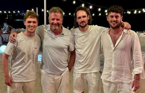 Piers and his three sons headed off on a lads' holiday. Lads Holiday, Men's Study, Low Life, Good Morning Britain, Celebrity News Gossip, Three Brothers, Latest Celebrity News, Holiday Pictures, Going On Holiday