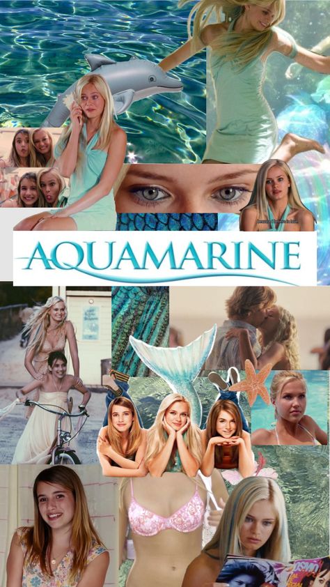 #aquamarine Aquamarine Outfit Movie, Aqua Marine Movie Aesthetic, Aquamarine 2006 Aesthetic, Sara Paxton Aquamarine, Aquamarine Aesthetic Movie, Aquamarine Movie Necklace, Aquamarine Movie, Sara Paxton, Mermaid Movies