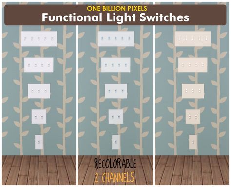 Functional Light Switches Sims 4 Light Switch Cc, Sims4 Lighting Mod, Ts4 Lighting Mod, Sims4 Led Lights Cc, Ts4 Led Lights Cc, Electric Outlets, Sims 3 Mods, Sims 4 Traits, Light Switches