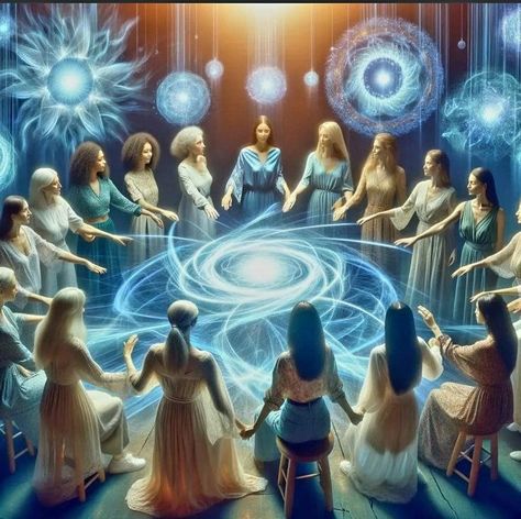 spiritual family Women's Circle, Spiritual Artwork, Sacred Feminine, Feminine Art, Goddess Art, Visionary Art, Sacred Art, Spiritual Art, Divine Feminine