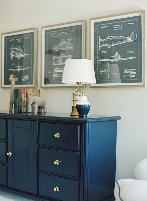 Pilot Bedroom Ideas, Little Boy Airplane Bedroom, Airplane Theme Office, Airplane Theme Bedroom, Aviation Bedroom Ideas, Airplane Toddler Room, Airplane Bedroom For Boys, Airplane Blueprints, Vintage Airplane Room