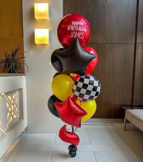 🏁 This Racing Balloon Set is ready to take your birthday party to the next level!🚦 With a set of checkered flag balloons, you can create vibrant balloon bouquets that will add a racing touch to any celebration. 🏁 Get ready to rev up the fun with these playful and quirky party decorations! Simply click on the featured product in each photo for a quick and convenient checkout experience on our website! 💻 #torontoballoons #gtaballoons #gtaballoonsdelivery #kleinburgballoons #mississaugabal... Unique Bouquet, Custom Hot Wheels, Mosaic Pool, Checkered Flag, Balloon Bouquet, Event Party, Milestone Birthdays, Flag Design, Foil Balloons