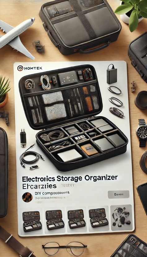 ✨ Electronic Organizer, Tech Organizer, Tech Storage, Edc Carry, Tech Organization, Electronic Organization, Travel Tech, Travel Gadgets, Power Banks