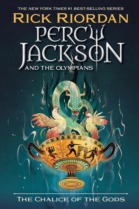 After saving the world multiple times, Percy Jackson is hoping to have a normal senior year. Unfortunately, the gods aren't quite done with him. Percy will have to fulfill three quests in order to get the necessary three letters of recommendation from Mount Olympus for college. The first quest is to help Zeus's cup-bearer retrieve his goblet before it falls into the wrong hands. Can Percy, Grover, and Annabeth find it in time? Chalice Of The Gods, New Percy Jackson Book, Percy Jackson Film, The Lost Hero, The Last Olympian, Sea Of Monsters, The Olympians, The Lightning Thief, Mount Olympus