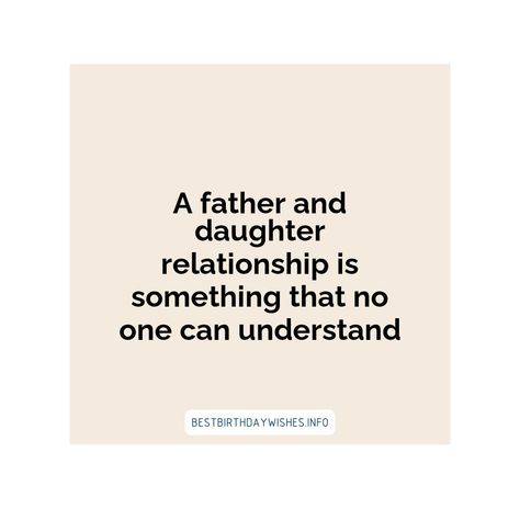 The bond between a father and daughter is like no other. To honour this special connection, we have gathered the most heartwarming quotes about the fa... | # #BirthdayWishes Check more at https://www.ehindijokes.com/quotes-for-father-daughter-bond/ Protective Father Quotes, Father Daughter Bond Quotes, Father Daughter Bond, Gunnery Sergeant, Heartwarming Quotes, Bond Quotes, Heart Warming Quotes, Father And Daughter, Father Quotes