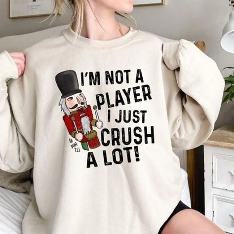 Funny Nutcracker, Nutcracker Shirt, Shirt Crafts, Crush A, Holiday Shirt, Screen Printing Designs, Nutcracker Christmas, Holiday Shirts, Fun Ideas