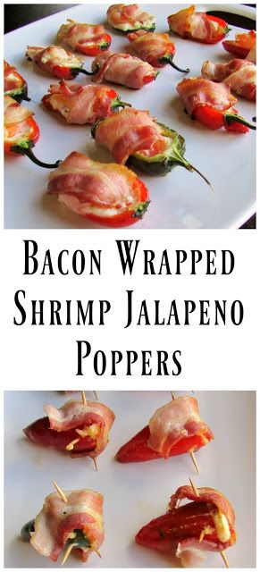 Jalapeno poppers are a favorite at our house, but adding shrimp takes them to the next level!  The combination of flavors is perfect and now I'm not sure we can go back to regular poppers! Shrimp Jalapeno Poppers, Wrapped Shrimp, Bacon Wrapped Jalapeno Poppers, Jalapeno Popper Recipes, Bacon Wrapped Shrimp, Bacon Wrapped Jalapenos, Poppers Recipe, Stuffed Jalapenos With Bacon, Shrimp Recipes For Dinner