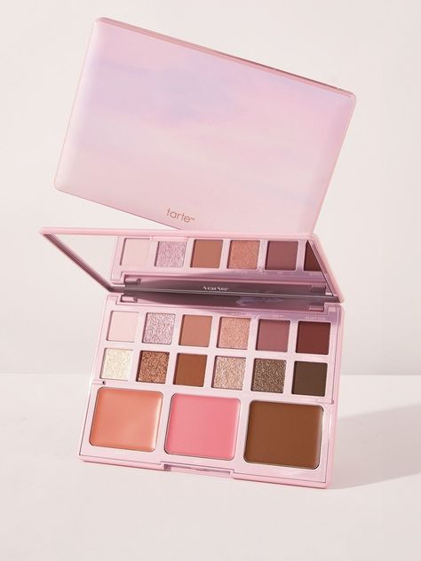 Cream Blushes, Tarte Eyeshadow Palette, Z Palette, Tarte Blush, Beautiful Eyeshadow, Makeup Eyeshadow Palette, Cheek Palette, Blush Contour, Cream Contour