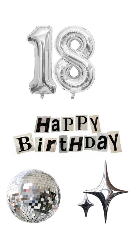 Bday Template, 18th Bday, Birthday Collage, 18th Birthday, Happy Birthday, Collage, Birthday