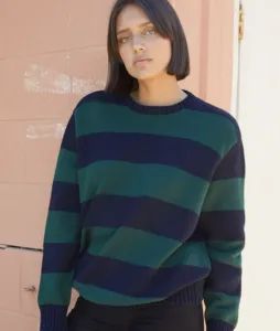 8 Trendy Sweaters You Need This Fall Season Striped Knit Sweater, Basic White Tee, Trendy Sweaters, Classic Sweater, Cozy Pullover, John Galt, Comfy Sweatshirt, Purple Sweater, New Green