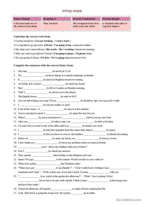 ways of expressing future: present simple, present continuous, going to, will. Two types of exercises: choosing the orrect form and completeing the sentences with future form Present Simple Present Continuous, Reported Speech, Present Continuous, Simple Present, Future Tense, Verb Forms, Work Tomorrow, Can I Ask, English Language Learning