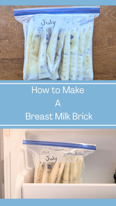 A breast milk brick is a convenient, space-saving way to organize your breast milk freezer stash.

Not sure what breast milk bricks are? This quick tutorial is all you need -with the best tips along the way! Deep Freezer Breastmilk Organization, Storing Breastmilk In Freezer, Breastmilk Freezer Storage, Freezing Breastmilk, Breast Milk Storage Guidelines, Storing Breastmilk, Milk Storage Bags, Breastmilk Storage Bags, Milk Storage