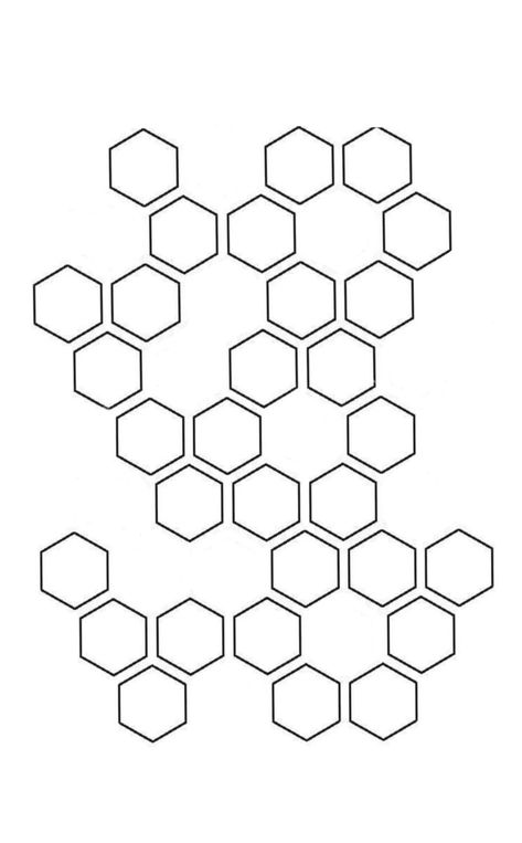 Simple Geometric Tattoo Design, Honeycomb Tattoo Stencil, Geometric Hexagon Tattoo, Polka Tattoo Designs, Trash Polka Tattoos, Hexagon Background, David Tattoo, Hexagon Tattoo, Honeycomb Tattoo