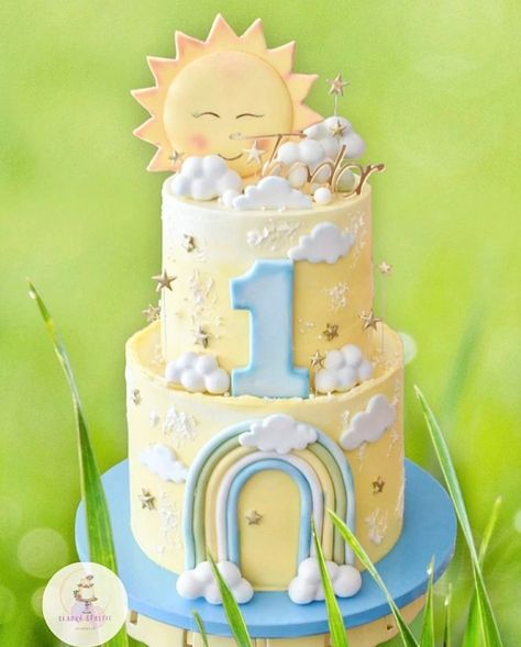 Sun Cake, Sunshine Birthday Parties, Sunshine Birthday, Cute Backgrounds For Phones, Birthday Special, Yellow Cake, Cakes For Boys, Girl Cakes, Cute Backgrounds