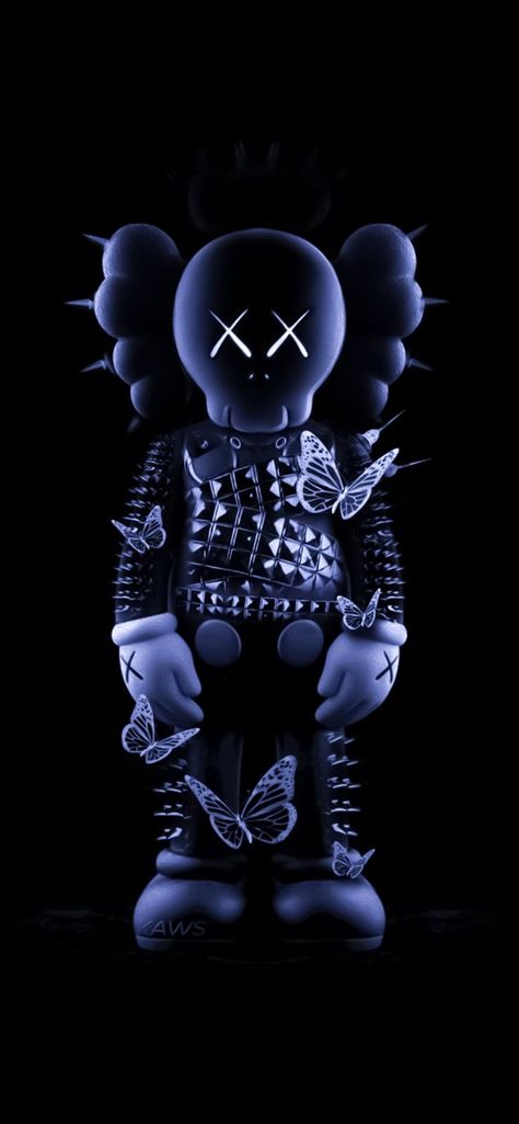 Kaws wallpaper with black background🧸 Kaws Wallpapers, Kaws Wallpapers Black, Cool Wallpapers For Computer, Iphone Wallpaper King, Kaws Iphone Wallpaper, Iphone Lock Screen, Kaws Wallpaper, Trippy Iphone Wallpaper, Money Wallpaper Iphone