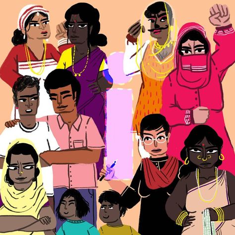 I for Intersectionality | Intersectionality is a very relevant trait of feminism, (especially for India)—where one cannot think of fighting… Intersectionality Art, The Female Gaze, Delhi High Court, Female Gaze, Feminist Theory, Feminist Movement, Being A Woman, Book Creator, Days Of Type