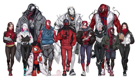 Inhyuk Lee, Jessica Drew, Spiderman Characters, Symbiotes Marvel, Scarlet Spider, Spiderman Artwork, Marvel Artwork, Marvel Fan Art, Marvel Spiderman Art