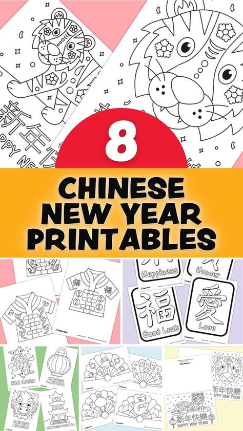 Looking for some DIY Chinese New Years Crafts?! Keep the children entertained with our FREE downloadable activity sheets covering a wide range of themes for children to colour in and display. Ideal for classroom and home use. CLICK LINK TO EXPLORE OUR CHINESE NEW YEAR PRINTABLES! Chinese New Year Theme Preschool, Lunar New Year Preschool Activities, Lunar New Year Crafts For Preschool, Preschool Chinese New Year, Lunar New Year Crafts, Chinese New Year Activities For Kids, Lunar New Year Art, Chinese New Year Crafts For Kids Free Printable, Chinese New Year 2024