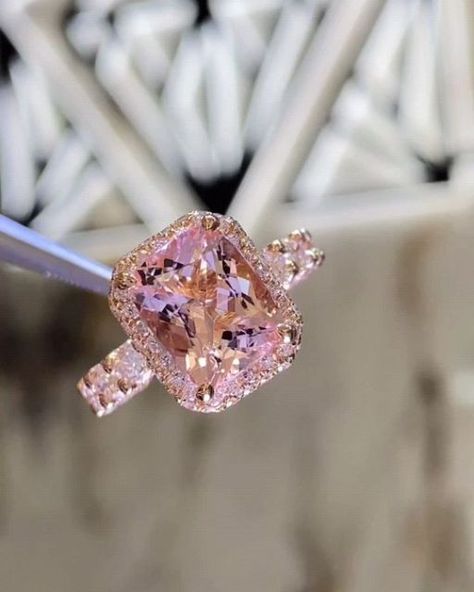 Diamond Ring on Instagram: "The magic is in the details! Rate these Rings and share your thoughts on 💖 pink Morganite Ring. 💬💍 Mention a pink lover 😉" Pink Diamond Ring Engagement, Pink Engagement Rings, Pink Rings, Big Diamond Rings, Pink Engagement, Pink Morganite Ring, Pink Diamond Engagement Ring, 2nd Wedding, Pink Sapphire Ring Engagement